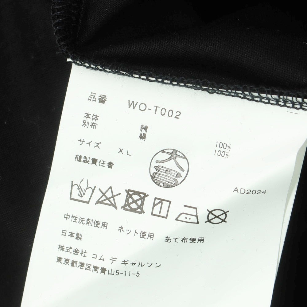 【中古】【未使用】ジュンヤワタナベ マン JUNYA WATANABE MAN 2025年春夏 BLACK SABBATH シルクスカーフ 半袖Tシャツ ブラック【 XL 】【 状態ランクS 】【 メンズ 】