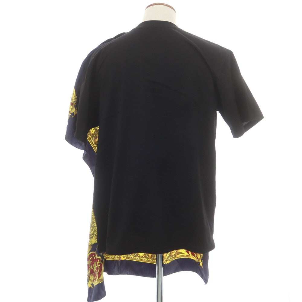 【中古】【未使用】ジュンヤワタナベ マン JUNYA WATANABE MAN 2025年春夏 SCORPIONS シルクスカーフ 半袖Tシャツ ブラック【 M 】【 状態ランクS 】【 メンズ 】