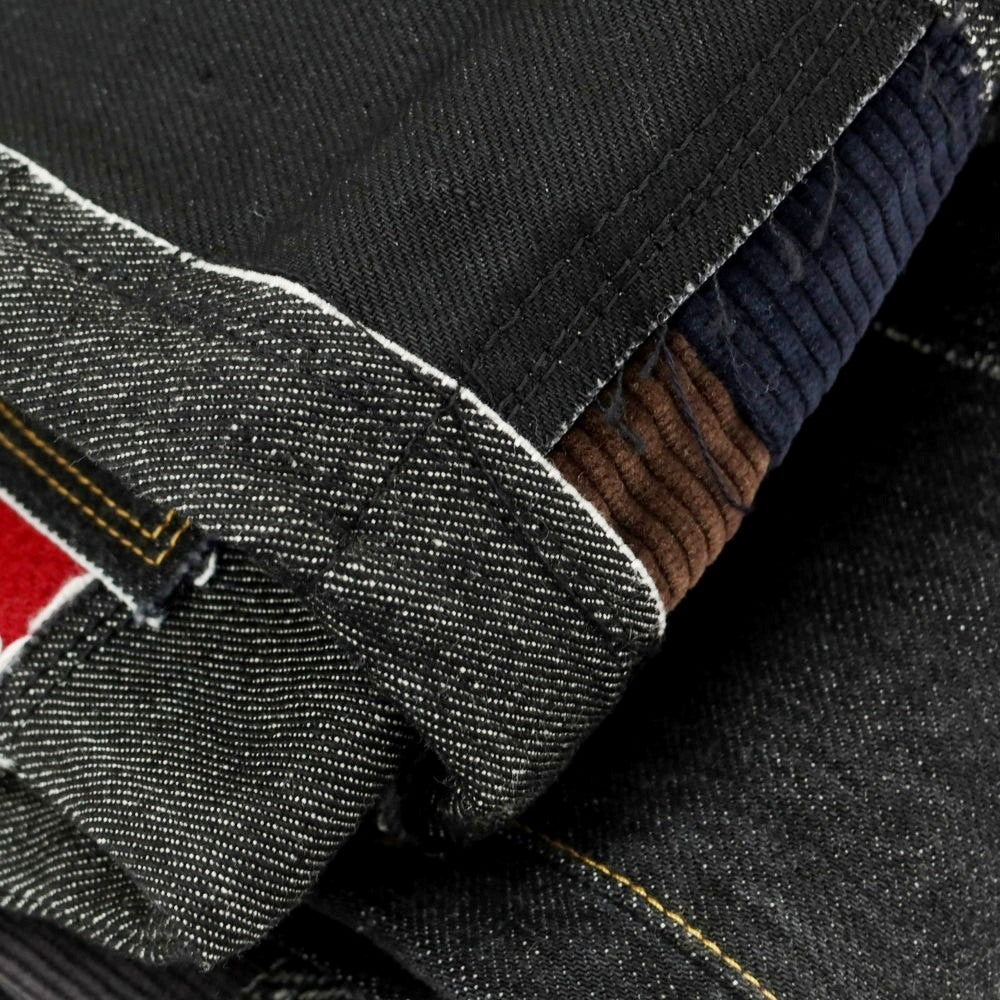 【中古】【未使用】ジュンヤワタナベ マン JUNYA WATANABE MAN 2025年春夏 ダメージ&リペア加工 パッチワーク デニムパンツ ジーンズ ブラック【 M 】【 状態ランクS 】【 メンズ 】