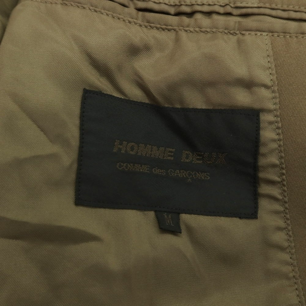 【中古】コムデギャルソン オムドゥ COMME des GARCONS HOMME DEUX 2020年春夏 ポリエステル セットアップ オリーブ【 M/M 】【 状態ランクC 】【 メンズ 】