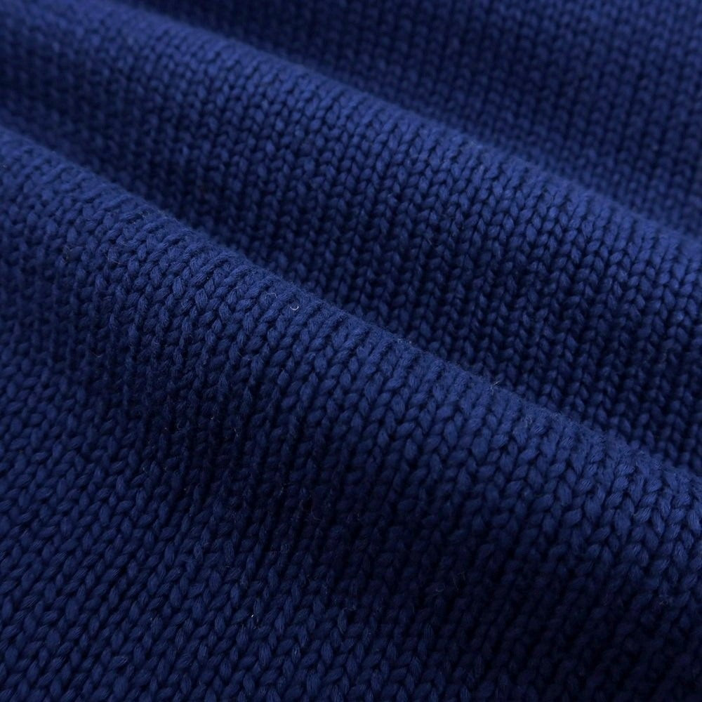 【中古】ザノーネ ZANONE コットン クルーネック プルオーバーニット ライトネイビー【サイズ48】【 状態ランクB 】【 メンズ 】