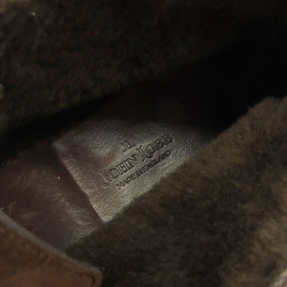 【中古】ジョンロブ John Lobb 2012 イヤーモデル ボアスエード チャッカブーツ ダークブラウン【 6 1/2 】【 状態ランクA 】【 メンズ 】