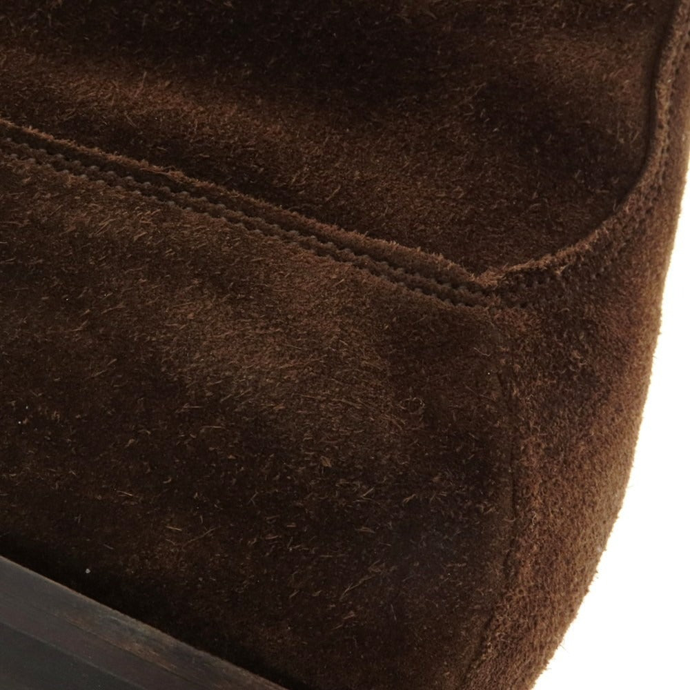 【中古】ジョンロブ John Lobb 2012 イヤーモデル ボアスエード チャッカブーツ ダークブラウン【 6 1/2 】【 状態ランクA 】【 メンズ 】