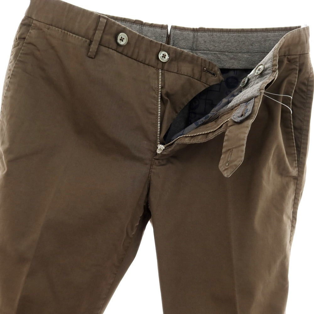 【中古】ピーティートリノ PT TORINO コットンナイロン カジュアルスラックスパンツ ブラウン【 46 】【 状態ランクB 】【 メンズ 】