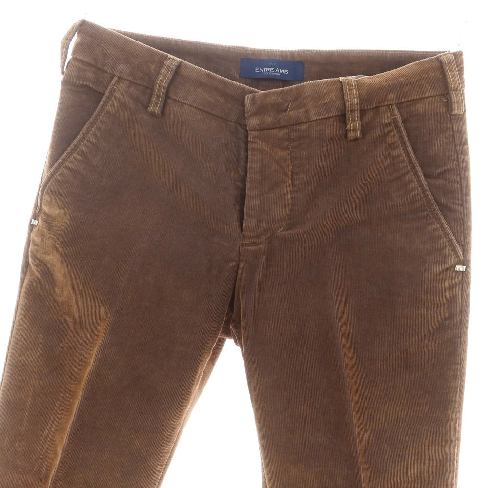 【中古】アントレアミ ENTRE AMIS ストレッチ コーデュロイパンツ ブラウン【 31 】【 状態ランクB 】【 メンズ 】