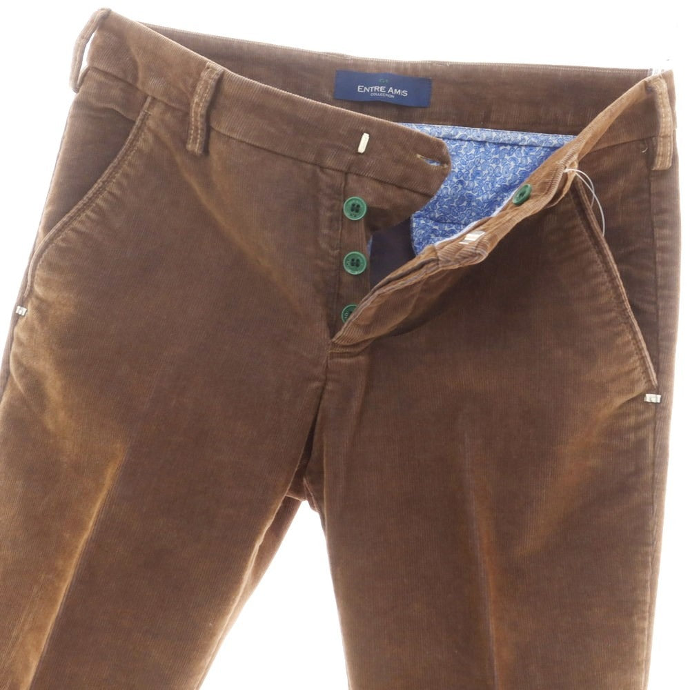 【中古】アントレアミ ENTRE AMIS ストレッチ コーデュロイパンツ ブラウン【 31 】【 状態ランクB 】【 メンズ 】