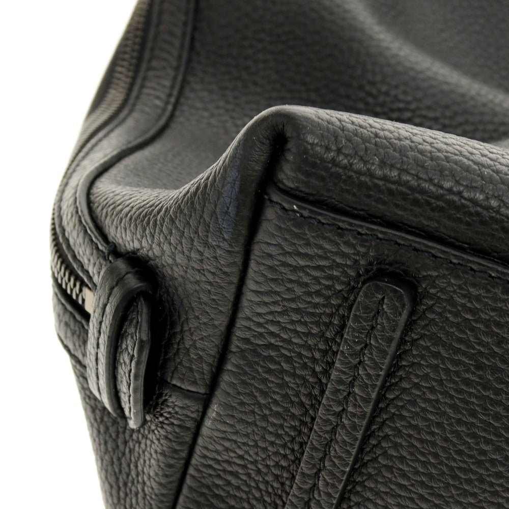 【中古】フルラ Furla シュリンクレザー ショルダーバッグ ブラック【 状態ランクB 】【 メンズ 】