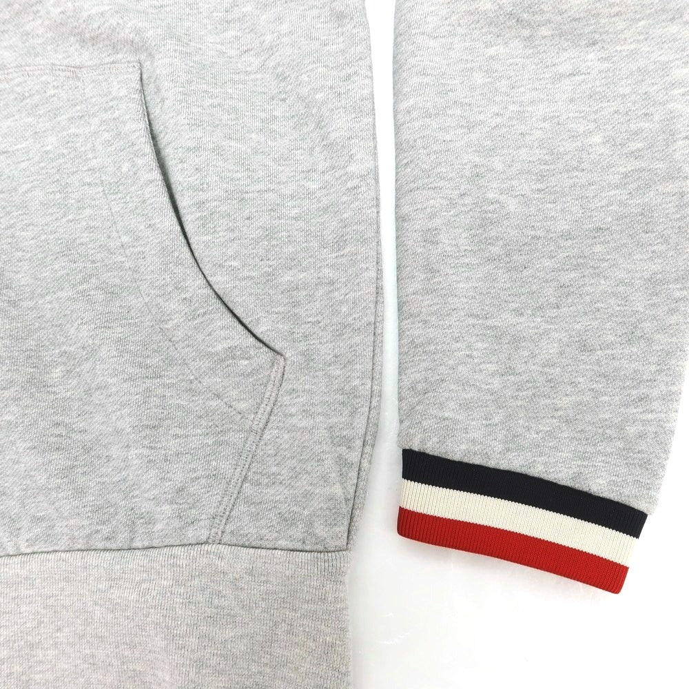 【中古】モンクレール MONCLER コットン スウェット ダブルジップ パーカー グレー【 S 】【 状態ランクB 】【 メンズ 】