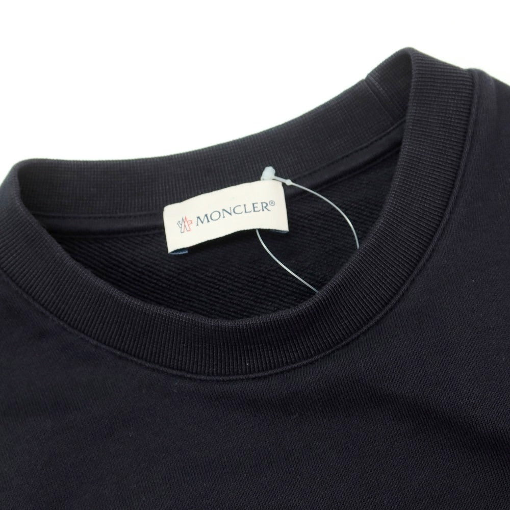【中古】モンクレール MONCLER コットン クルーネック スウェット ダークネイビー【 S 】【 状態ランクB 】【 メンズ 】