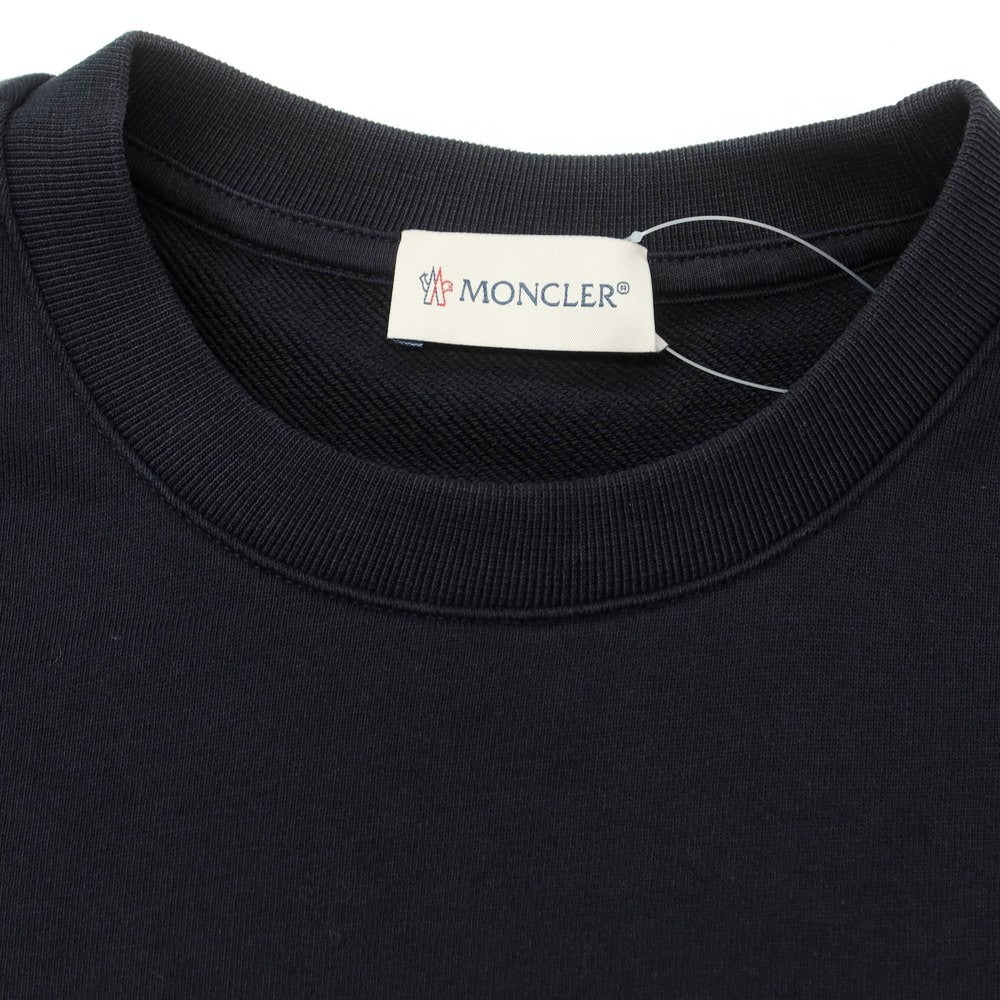【中古】モンクレール MONCLER コットン クルーネック スウェット ダークネイビー【 S 】【 状態ランクB 】【 メンズ 】