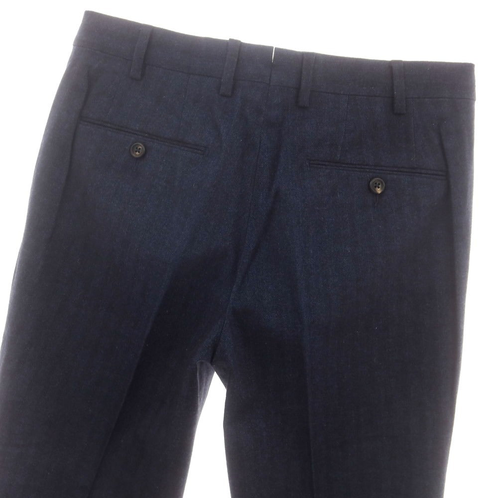 【中古】ルイジ ボレッリ Luigi Borrelli ストレッチコットン カジュアルスラックスパンツ ネイビー【 44 】【 状態ランクB 】【 メンズ 】