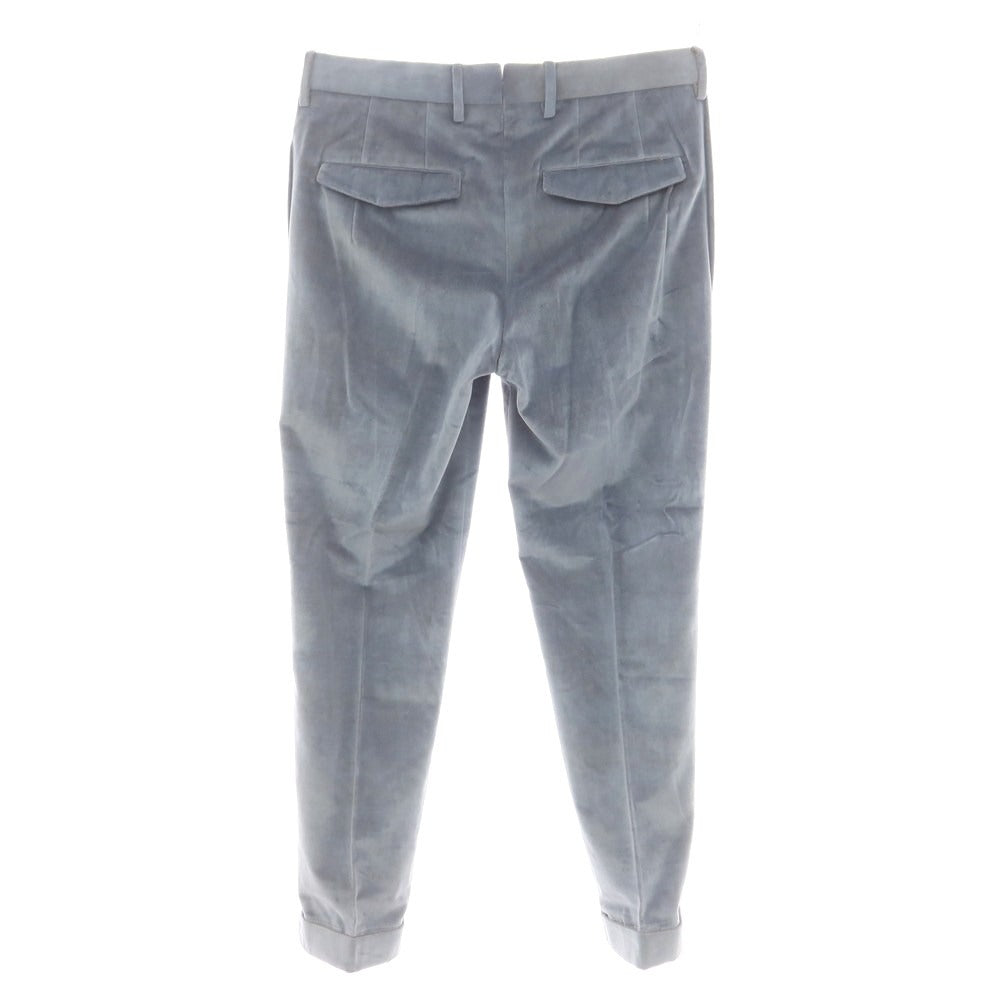 【中古】ピーティートリノ PT TORINO コットンベロア カジュアルスラックスパンツ グレーブルー【 44 】【 状態ランクC 】【 メンズ 】