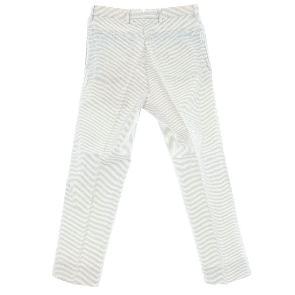 【中古】インコテックス INCOTEX コットン カジュアルスラックスパンツ ホワイトxブルー【 46 】【 状態ランクC 】【 メンズ 】