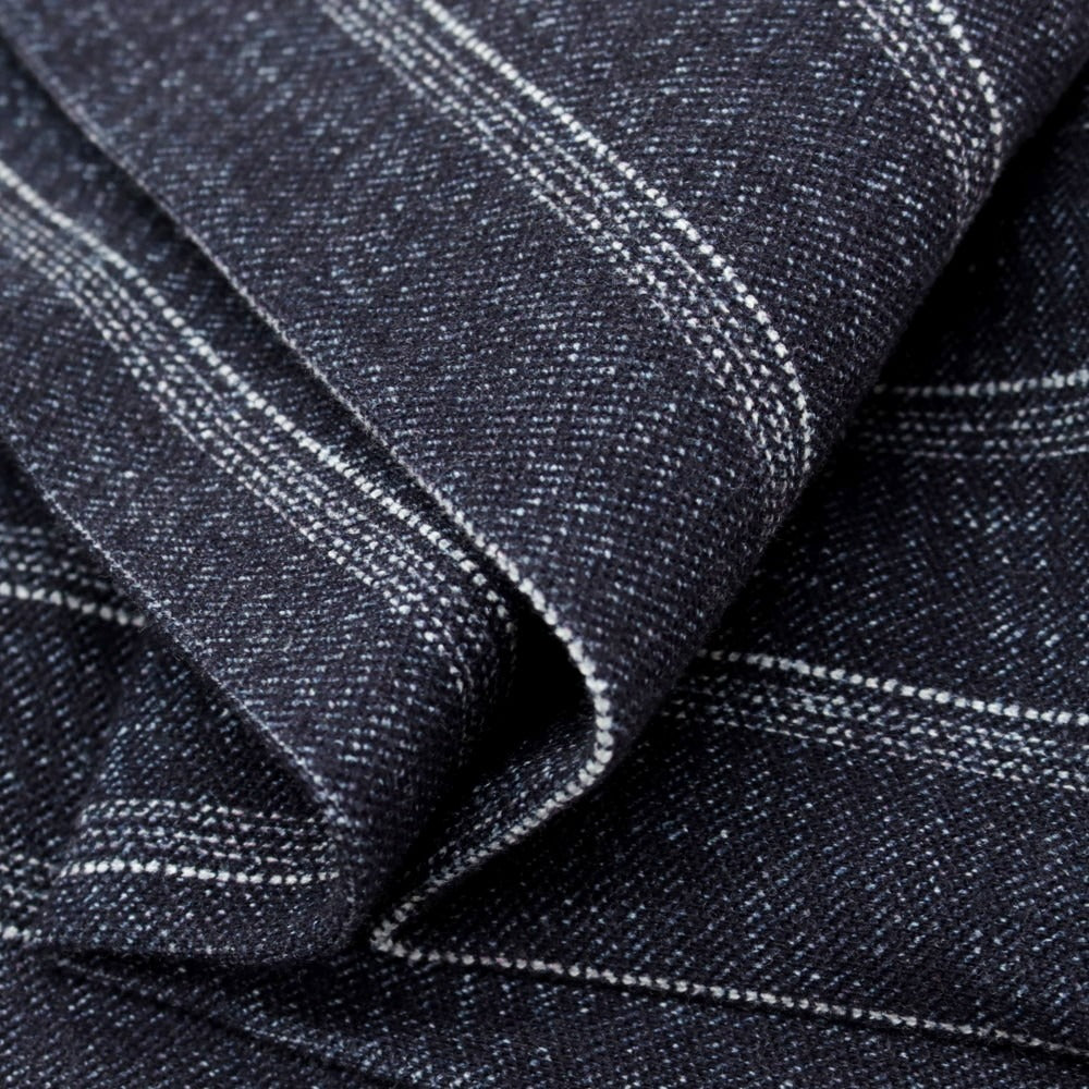 【中古】チルコロ1901 CIRCOLO 1901 ストレッチコットン カジュアルスラックスパンツ ネイビーxホワイト【 46 】【 状態ランクC 】【 メンズ 】