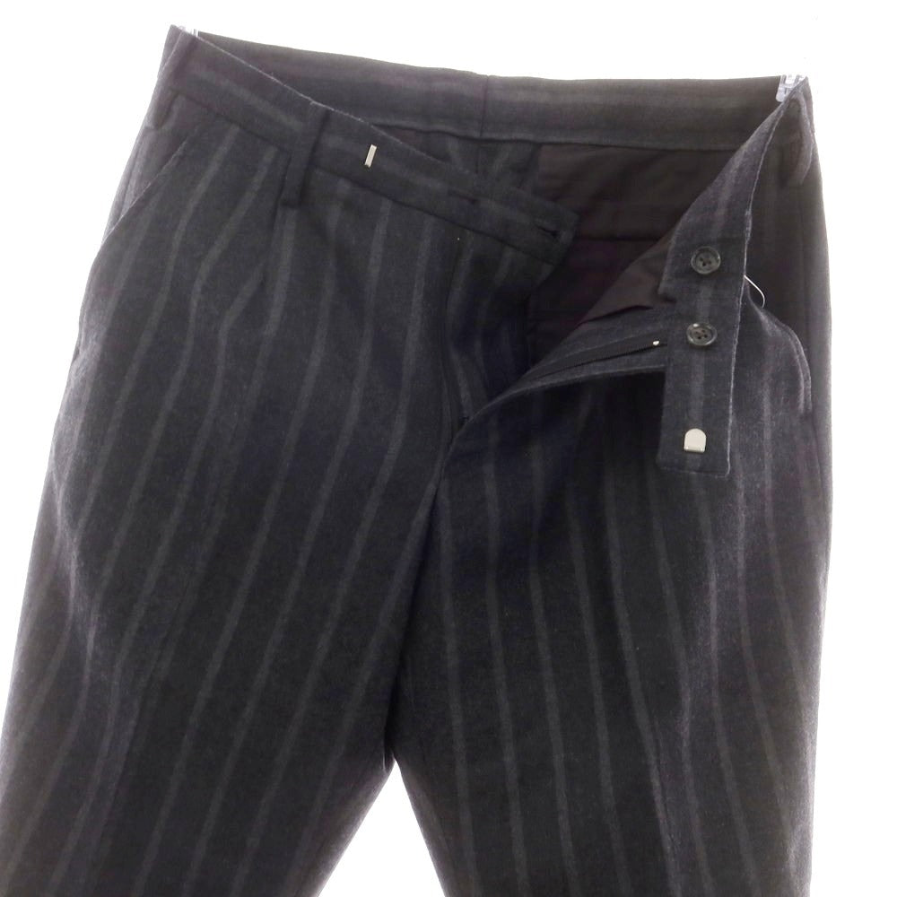 【中古】デザインワークス DESIGNWORKS ウール ストライプ カジュアルスラックスパンツ グレー【 46 】【 状態ランクB 】【 メンズ 】