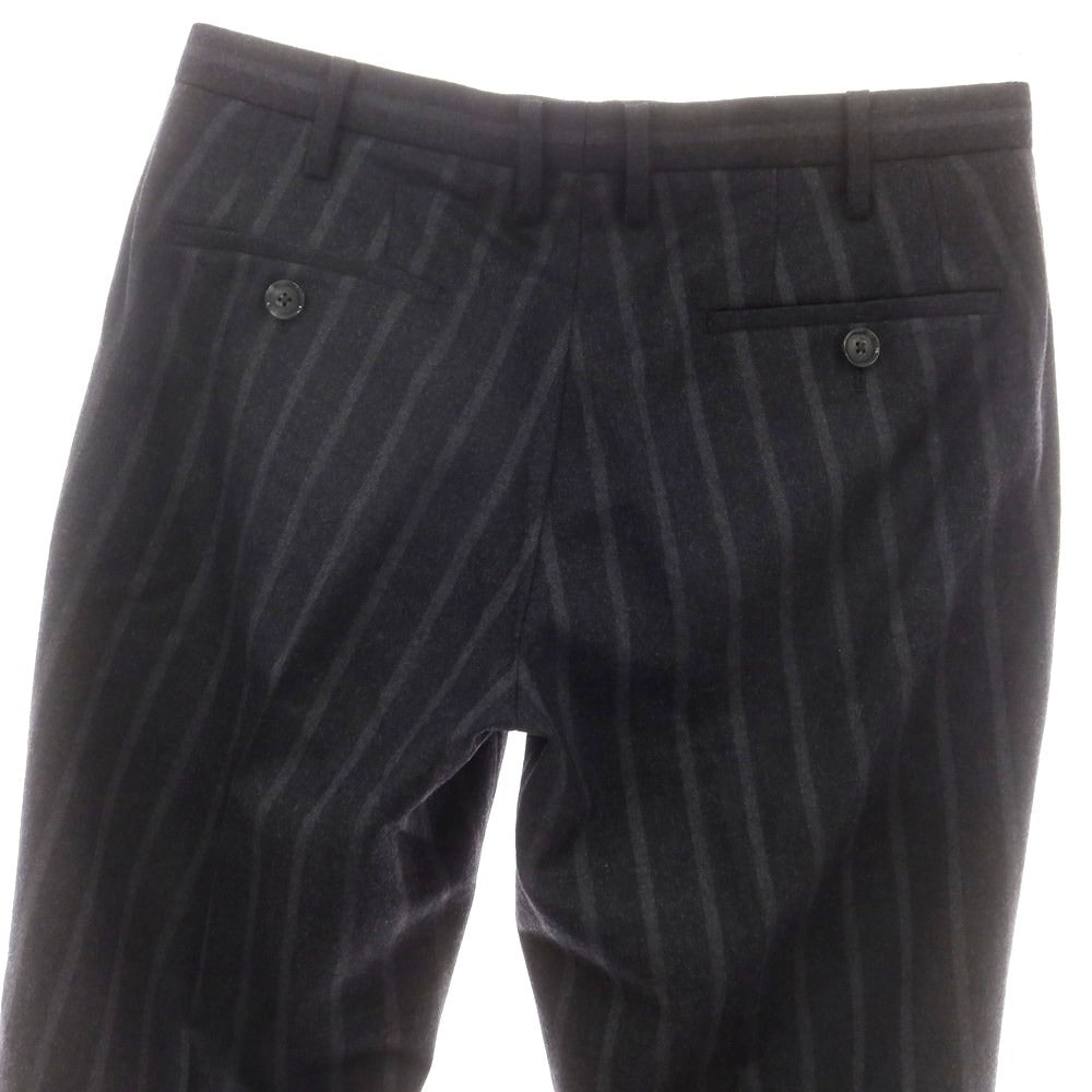 【中古】デザインワークス DESIGNWORKS ウール ストライプ カジュアルスラックスパンツ グレー【 46 】【 状態ランクB 】【 メンズ 】