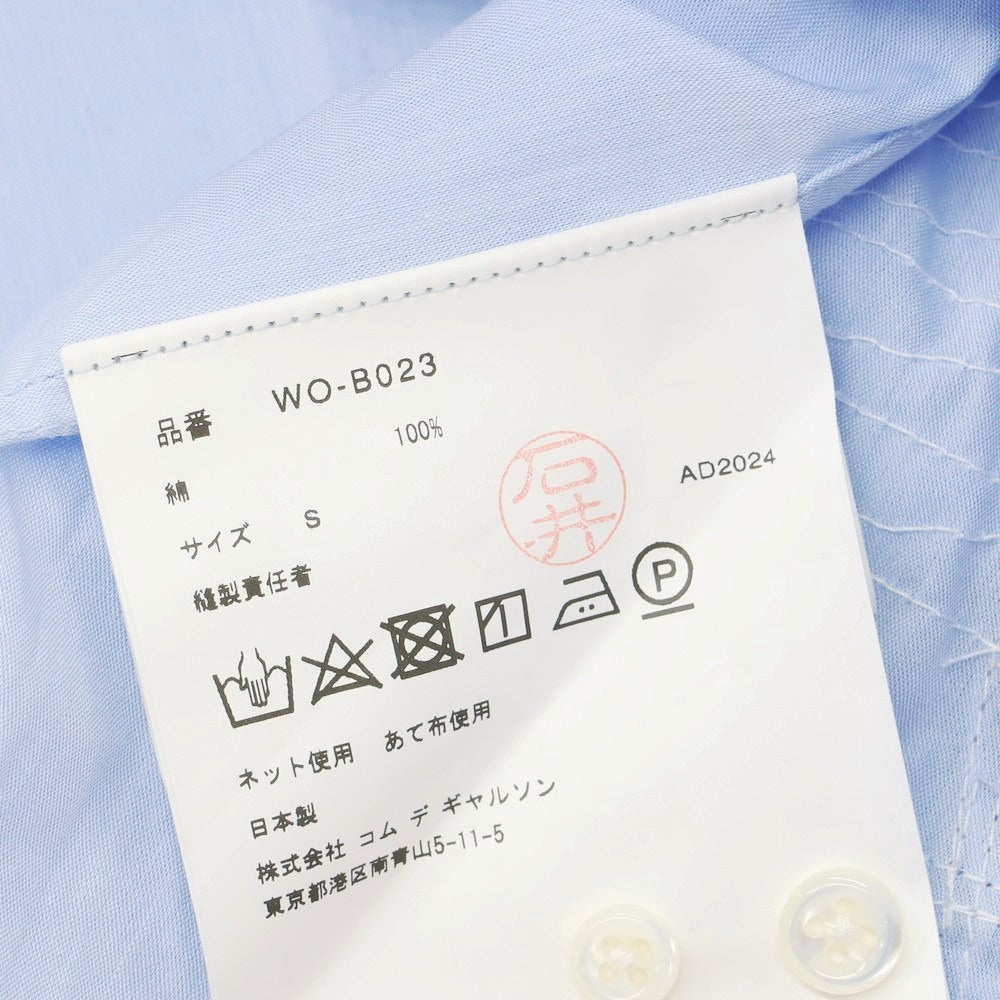 【中古】ジュンヤワタナベ マン JUNYA WATANABE MAN × GUY ROVER 2025年春夏 パッチワーク カジュアルシャツ ライトブルー【 S 】【 状態ランクA 】【 メンズ 】