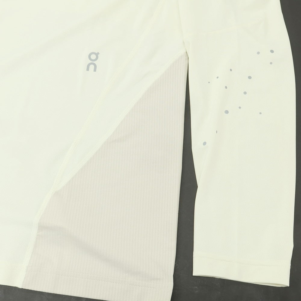 【中古】オン On × POST ARCHIVE FACTION ストレッチ ポリエステル 長袖Tシャツ ライトイエローxダークベージュ【 M 】【 状態ランクA 】【 メンズ 】