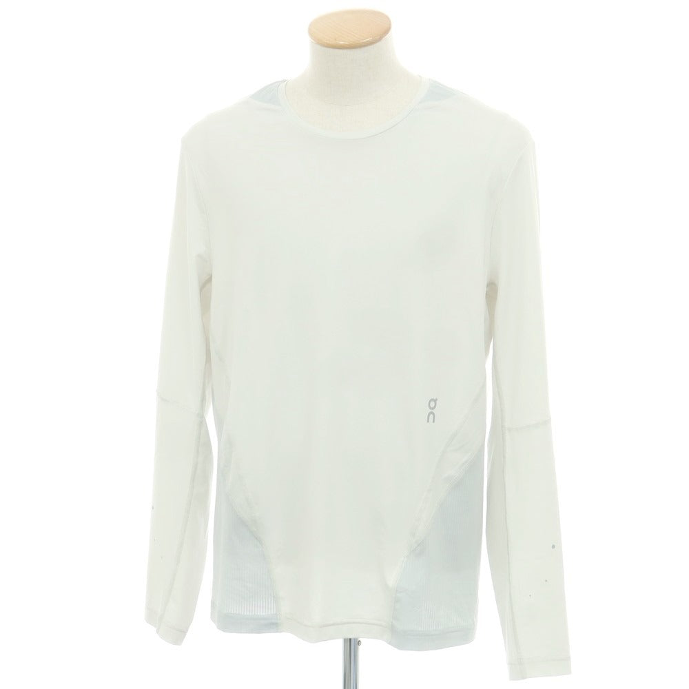 【中古】オン On × POST ARCHIVE FACTION ストレッチ ポリエステル 長袖Tシャツ ペールグリーンxライトグレー【 S 】【 状態ランクA 】【 メンズ 】