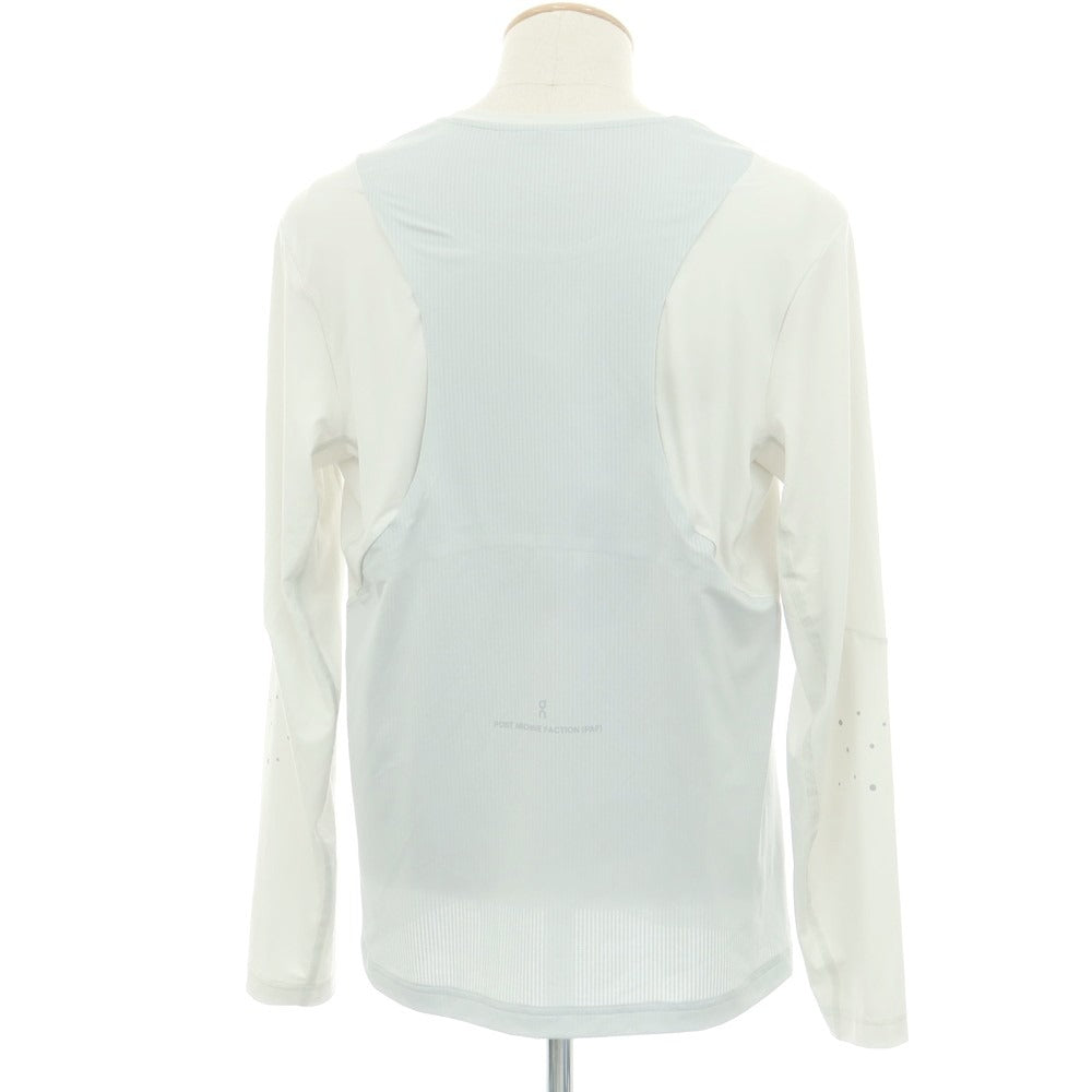 【中古】オン On × POST ARCHIVE FACTION ストレッチ ポリエステル 長袖Tシャツ ペールグリーンxライトグレー【 S 】【 状態ランクA 】【 メンズ 】