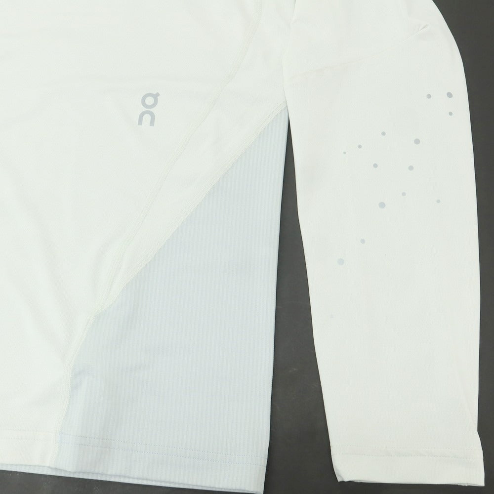 【中古】オン On × POST ARCHIVE FACTION ストレッチ ポリエステル 長袖Tシャツ ペールグリーンxライトグレー【 S 】【 状態ランクA 】【 メンズ 】