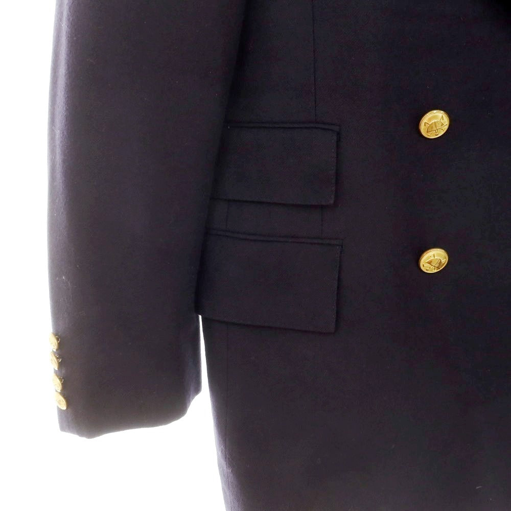 【中古】ポロ ラルフローレン Polo Ralph Lauren ウール ダブル テーラードジャケット ネイビー【 180-99-91 】【 状態ランクC 】【 メンズ 】