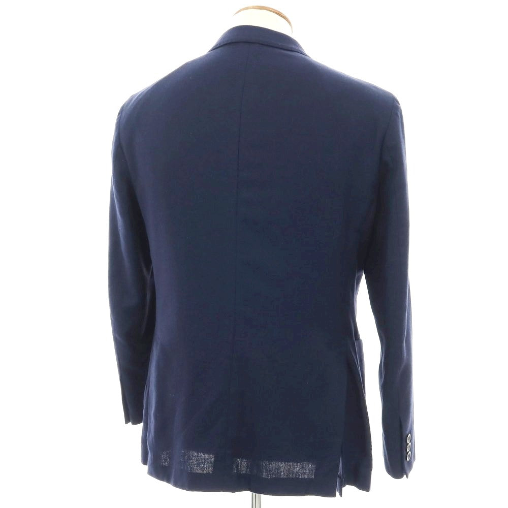 【中古】ボリオリ BOGLIOLI DOVER シルク 3B テーラードジャケット ネイビー【 48 】【 状態ランクC 】【 メンズ 】