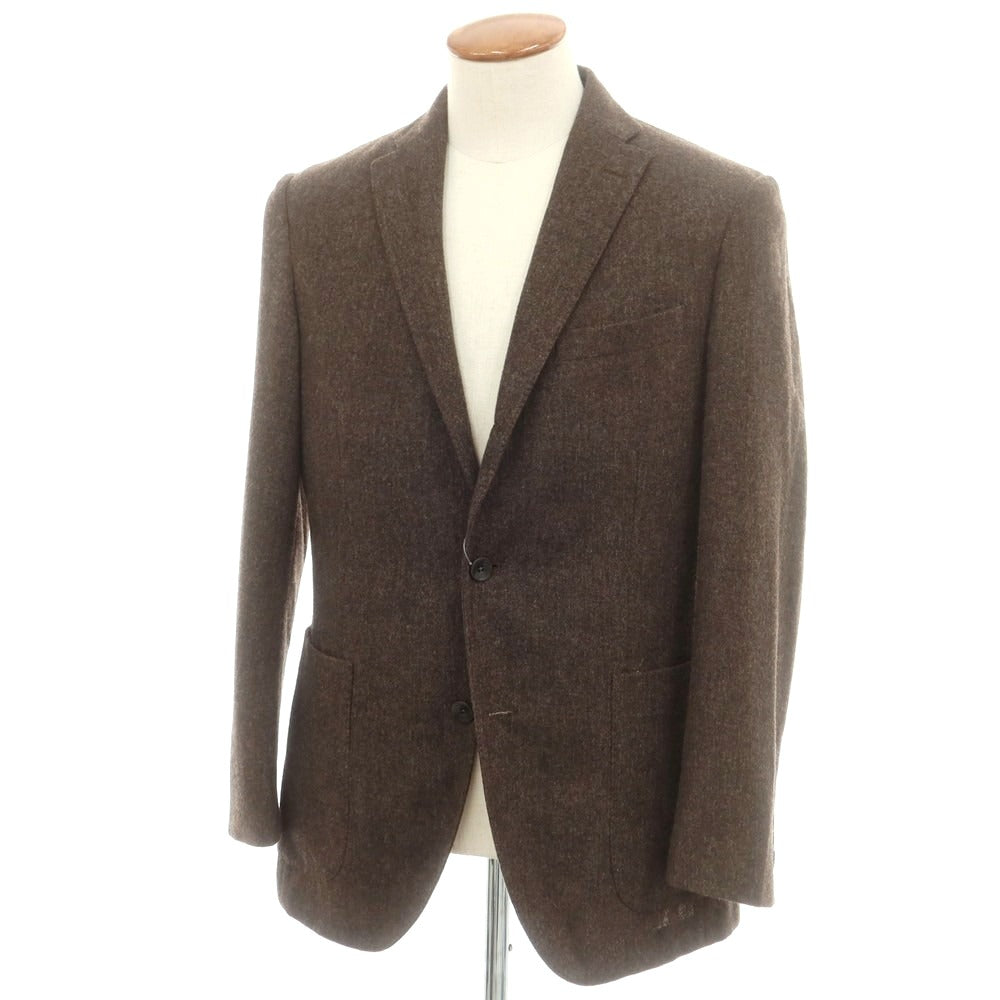 【中古】ボリオリ BOGLIOLI DOVER ウール テーラードジャケット ブラウン【 48 】【 状態ランクC 】【 メンズ 】