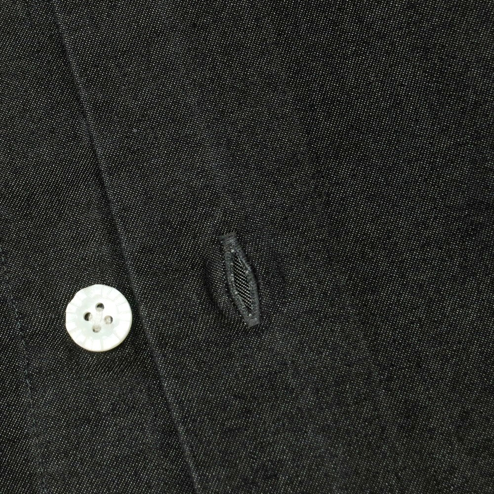 【中古】バルバ ダンディライフ BARBA DANDY LIFE コットン ワイドカラー カジュアルシャツ ブラック【 40 】【 状態ランクB 】【 メンズ 】