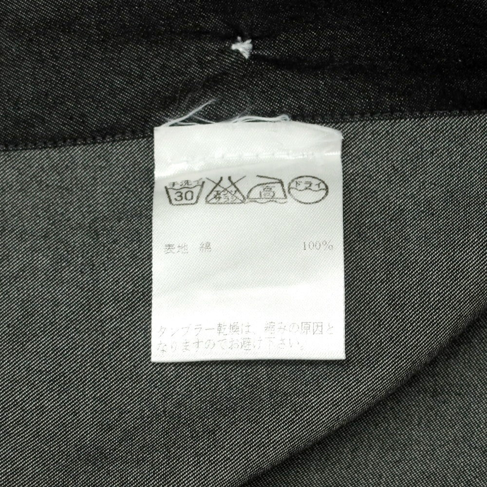 【中古】バルバ ダンディライフ BARBA DANDY LIFE コットン ワイドカラー カジュアルシャツ ブラック【 40 】【 状態ランクB 】【 メンズ 】