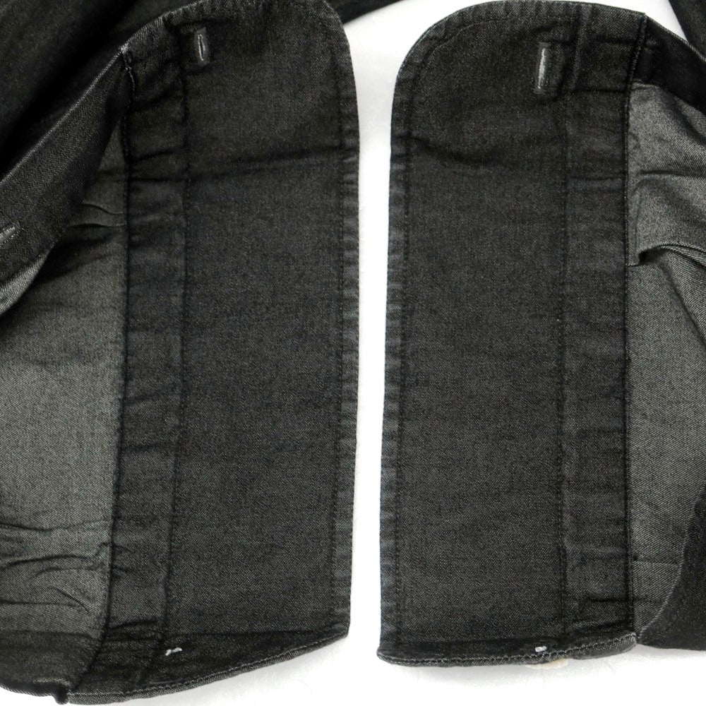 【中古】バルバ ダンディライフ BARBA DANDY LIFE コットン ワイドカラー カジュアルシャツ ブラック【 40 】【 状態ランクB 】【 メンズ 】