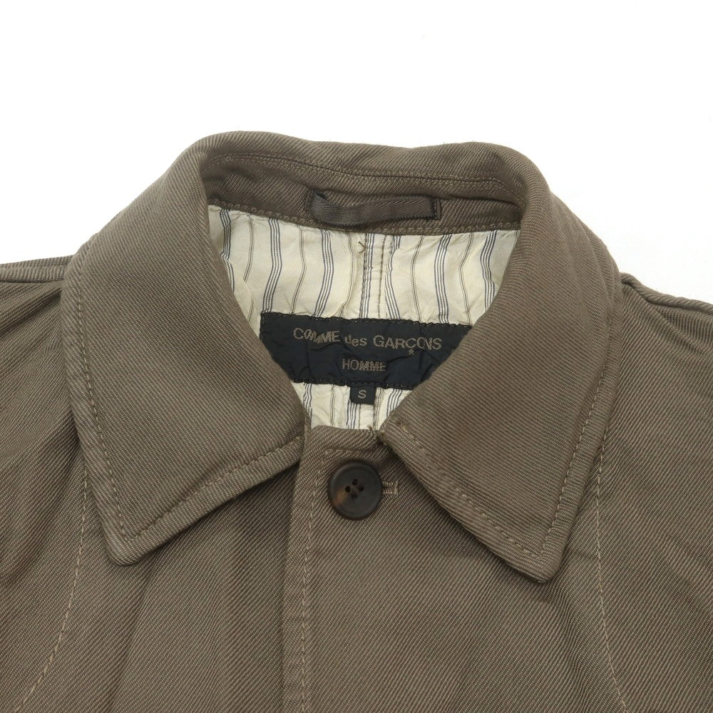 【中古】コムデギャルソンオム COMME des GARCONS HOMME ポリエステル ワークジャケット グレージュ【 S 】【 状態ランクC 】【 メンズ 】