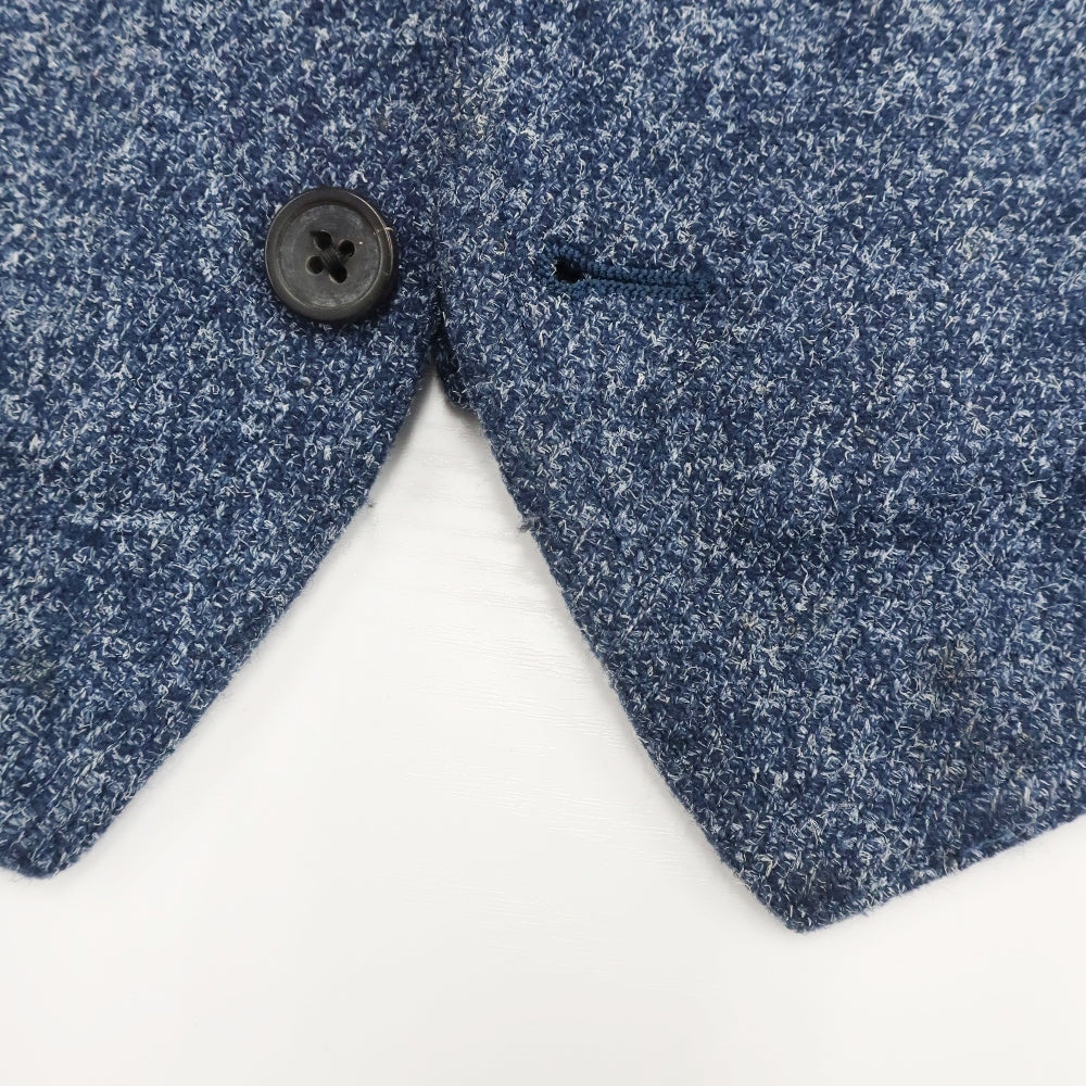 【中古】ラルディーニ LARDINI ウールナイロン カジュアル系ジレ ネイビー【 46 】【 状態ランクD 】【 メンズ 】