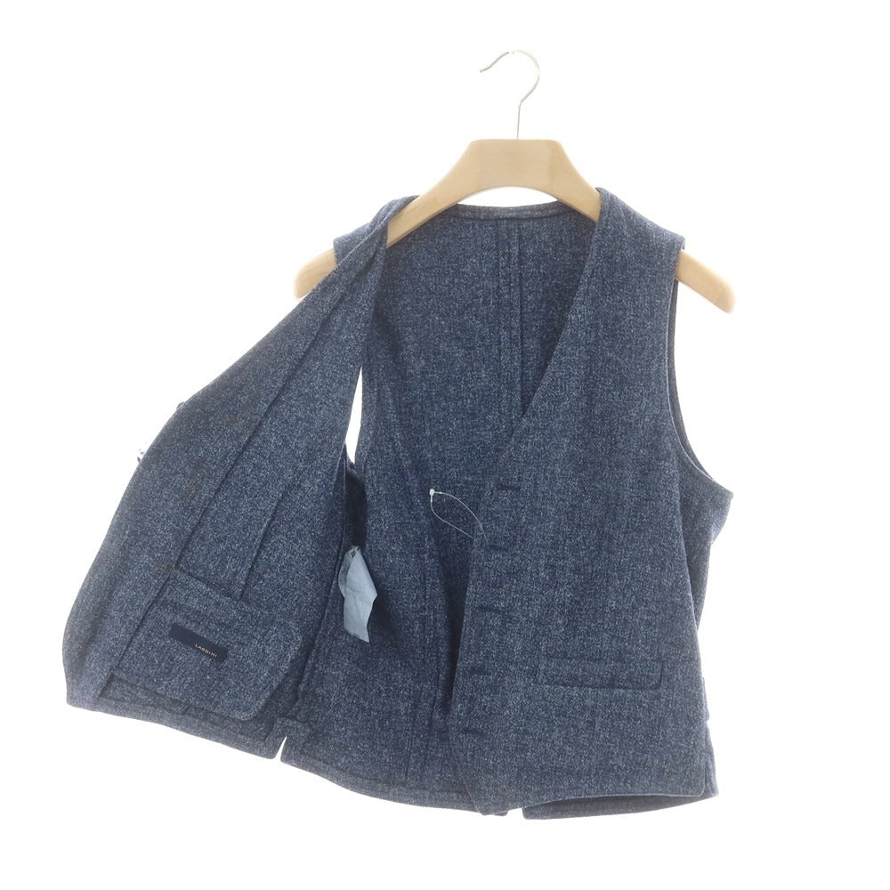 【中古】ラルディーニ LARDINI ウールナイロン カジュアル系ジレ ネイビー【 46 】【 状態ランクD 】【 メンズ 】
