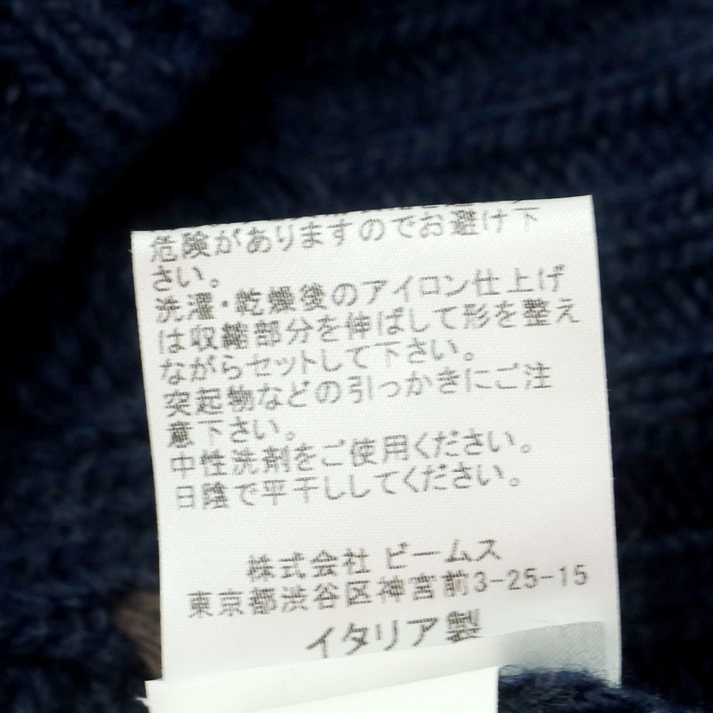 【中古】ヴェルト VERTO ウール クルーネック プルオーバーニット ライトネイビーxブラウン【 S 】【 状態ランクB 】【 メンズ 】
