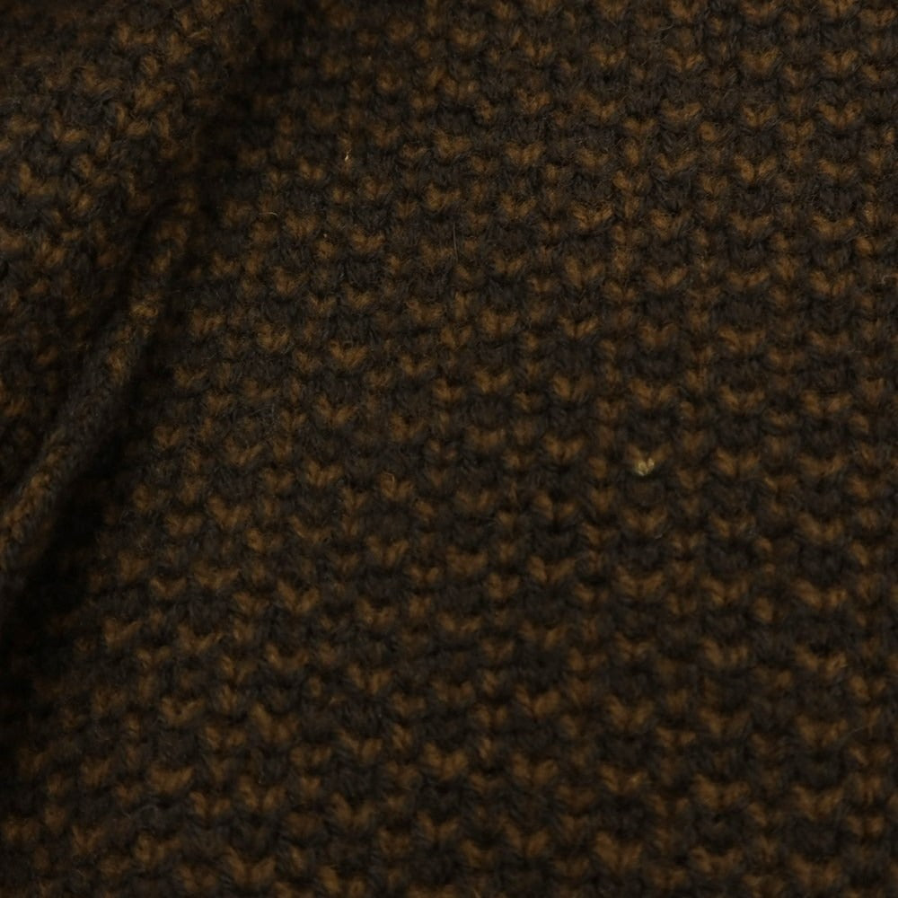 【中古】ドルモア DRUMOHR ミドルゲージウール ニットジャケット ブラウン【 44 】【 状態ランクB 】【 メンズ 】