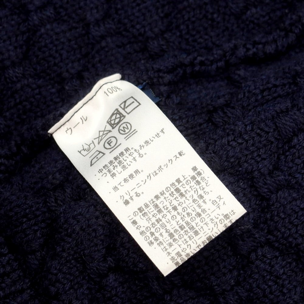 【中古】ドルモア DRUMOHR ウール ジャケット型 カーディガン ネイビー【 46 】【 状態ランクC 】【 メンズ 】