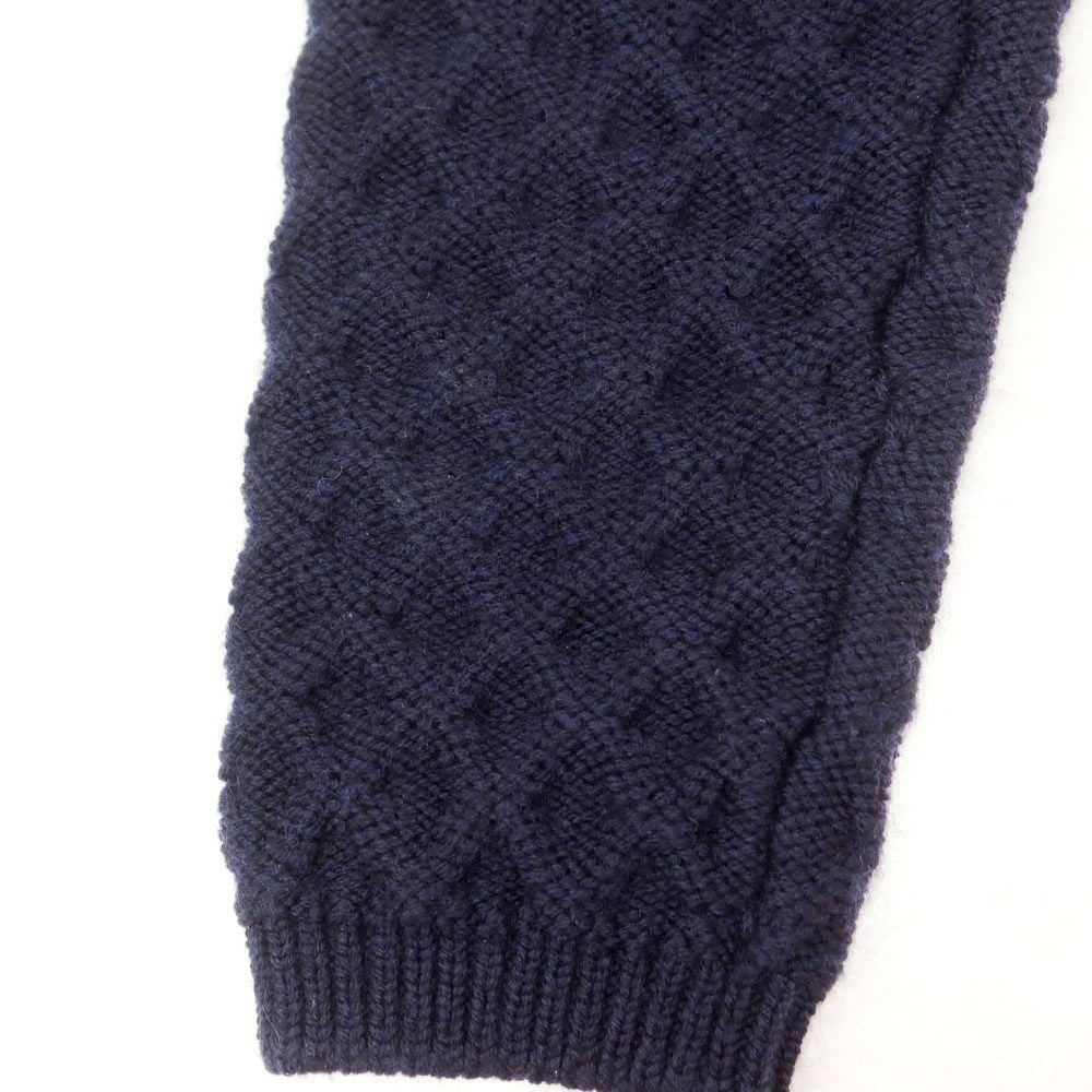 【中古】ドルモア DRUMOHR ウール ジャケット型 カーディガン ネイビー【 46 】【 状態ランクC 】【 メンズ 】