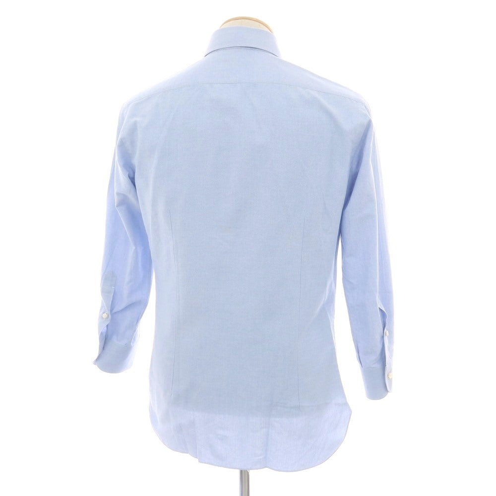 【中古】バルバ BARBA コットン ラウンドカラー カジュアルシャツ ライトブルー【 38 】【 状態ランクB 】【 メンズ 】