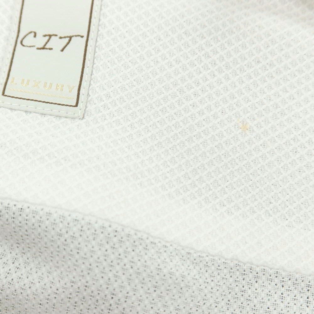 【中古】チット CIT LUXURY コットン ワイドカラー ドレスシャツ ホワイト【 38 】【 状態ランクB 】【 メンズ 】
