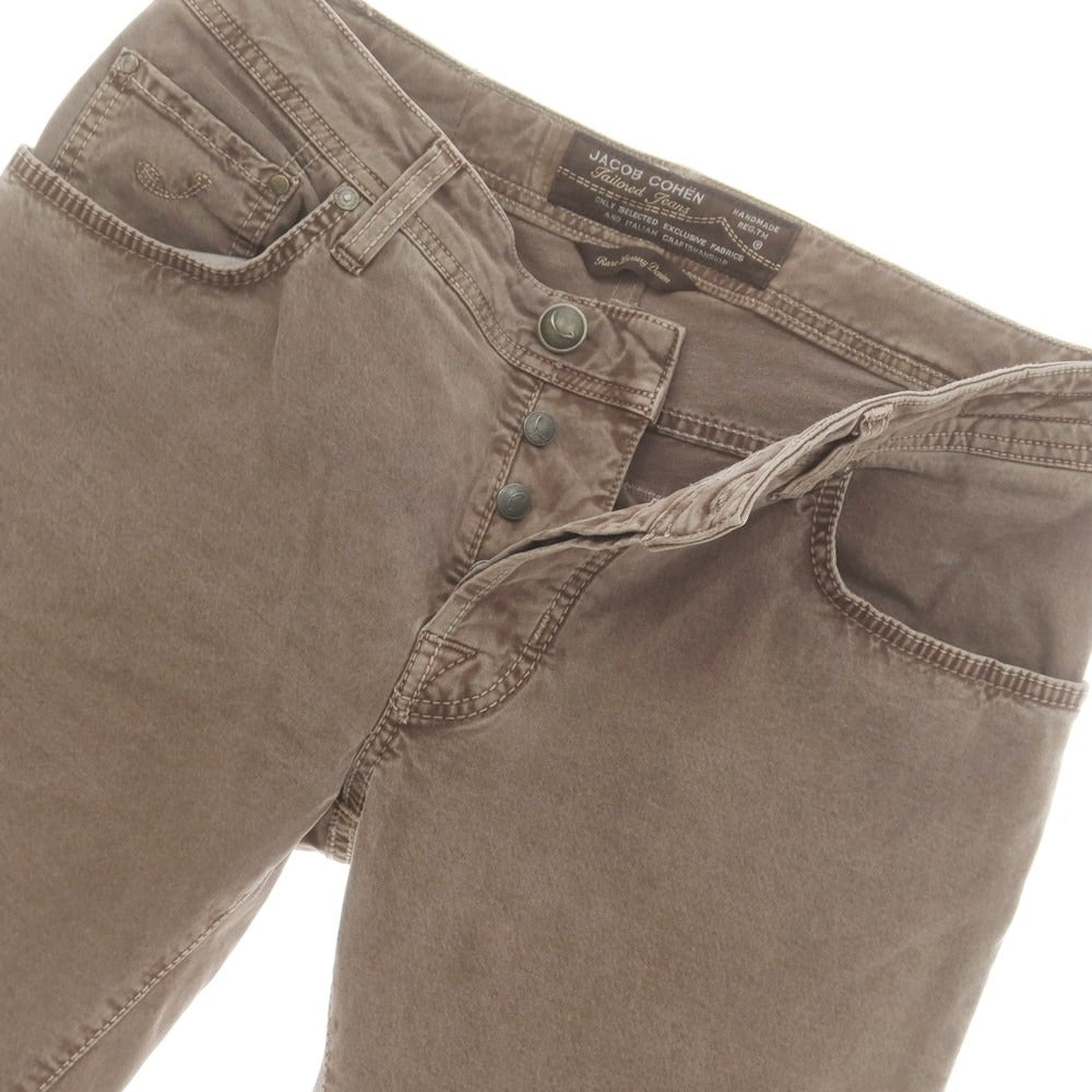 【中古】ヤコブコーエン JACOB COHEN PW622COMFORT ストレッチコットン 5ポケットパンツ ブラウン【 32 】【 状態ランクB 】【 メンズ 】