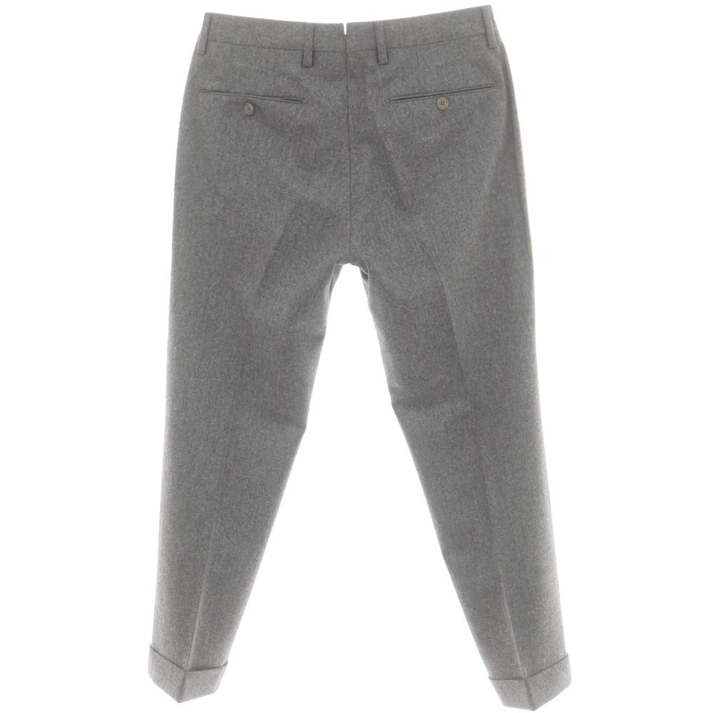 【中古】ピーティーゼロウーノ PT01 ウール ドレススラックスパンツ グレー【 46 】【 状態ランクD 】【 メンズ 】