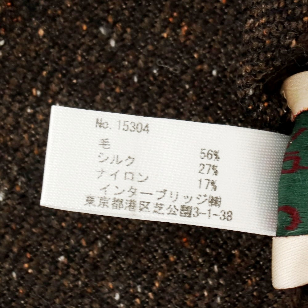 【中古】アーディーアンドシー AD&C 1956 ウールシルク ポケットチーフ ブラウン【 状態ランクB 】【 メンズ 】