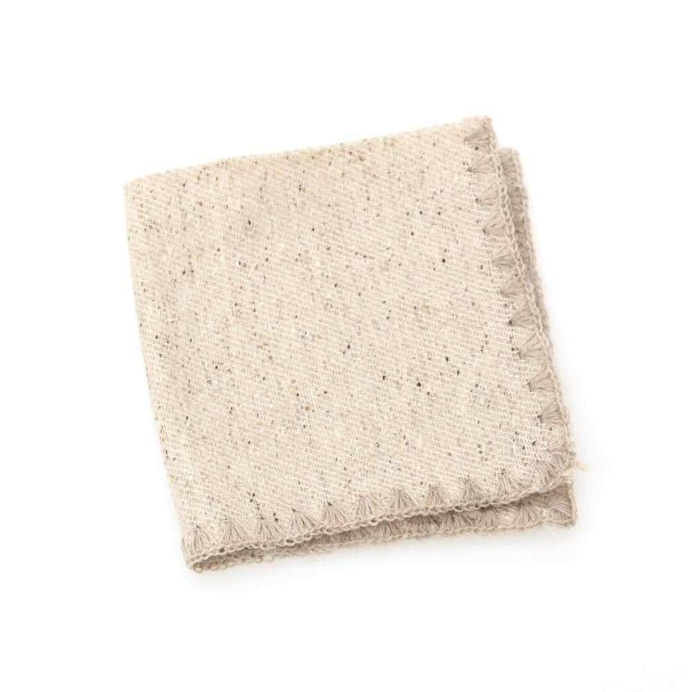 【中古】アーディーアンドシー AD&C 1956 ウールシルク ポケットチーフ ベージュ【 状態ランクB 】【 メンズ 】