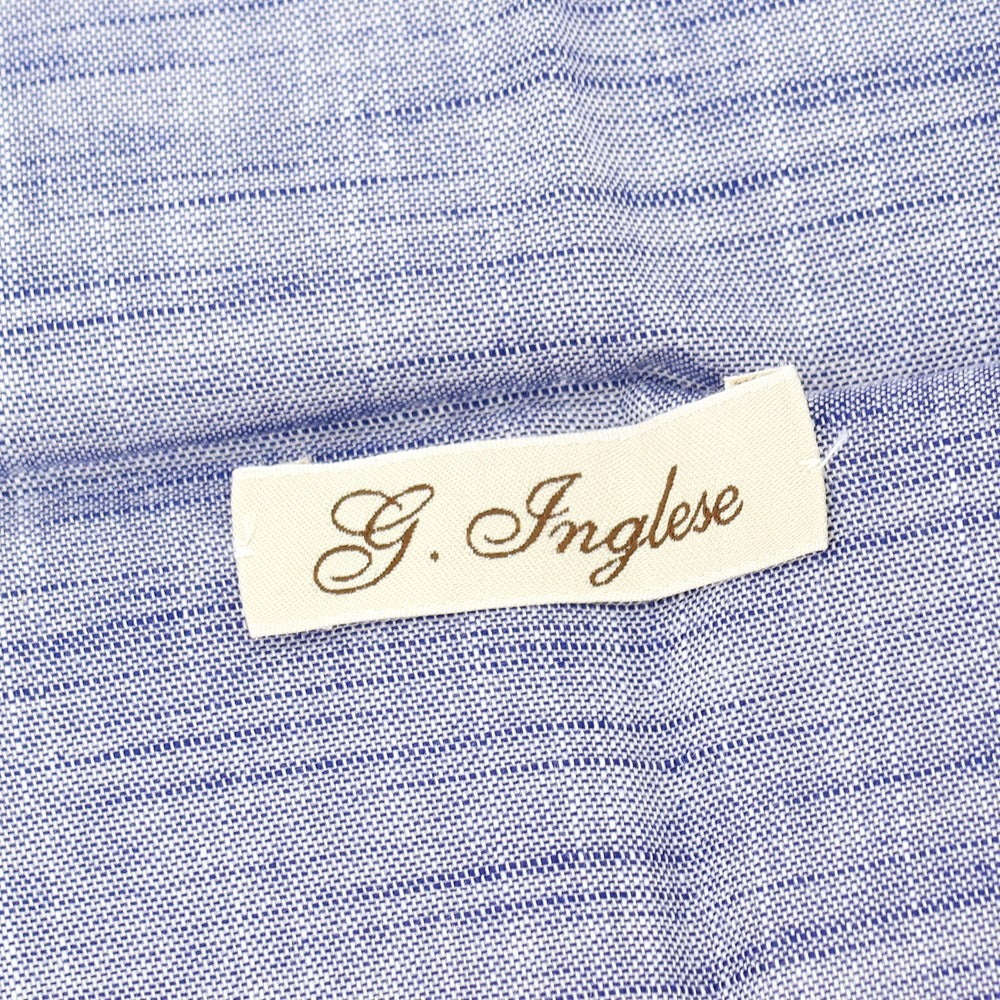 【中古】ジョバンニ イングレーゼ Giovanni Inglese コットン ポケットチーフ ライトネイビー【 状態ランクA 】【 メンズ 】