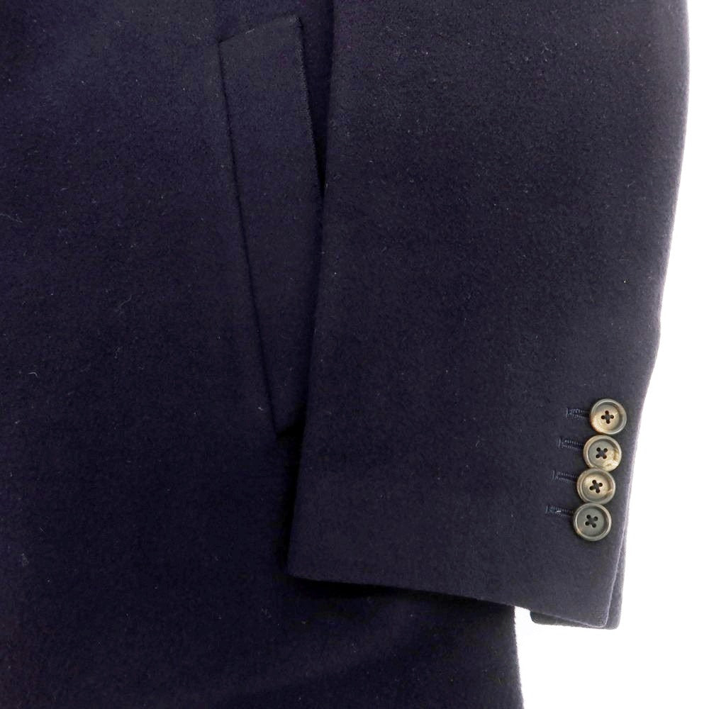 【中古】ラルディーニ LARDINI ウール チェスターフィールドコート ネイビー【 44 】【 状態ランクC 】【 メンズ 】