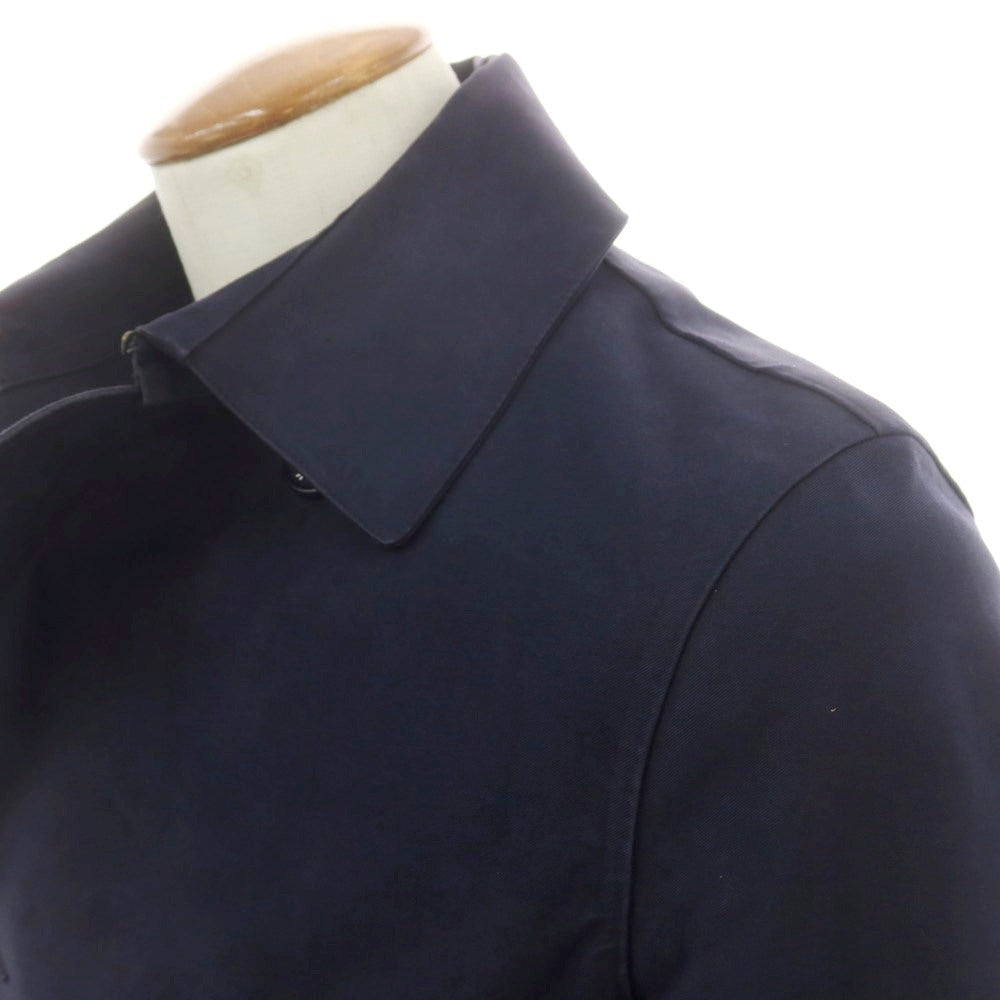 【中古】マッキントッシュ Mackintosh ゴム引き コットン ダブルブレストコート ネイビー【 38 】【 状態ランクD 】【 メンズ 】