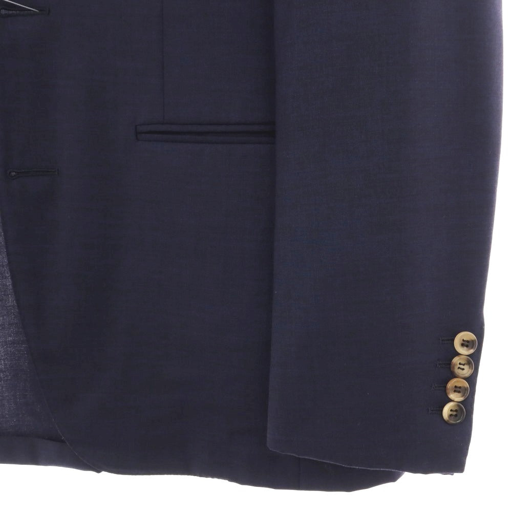 【中古】カナーリ CANALI Kei ウール 2つボタンスーツ ネイビー【サイズ表記なし(M位)】【 状態ランクC 】【 メンズ 】