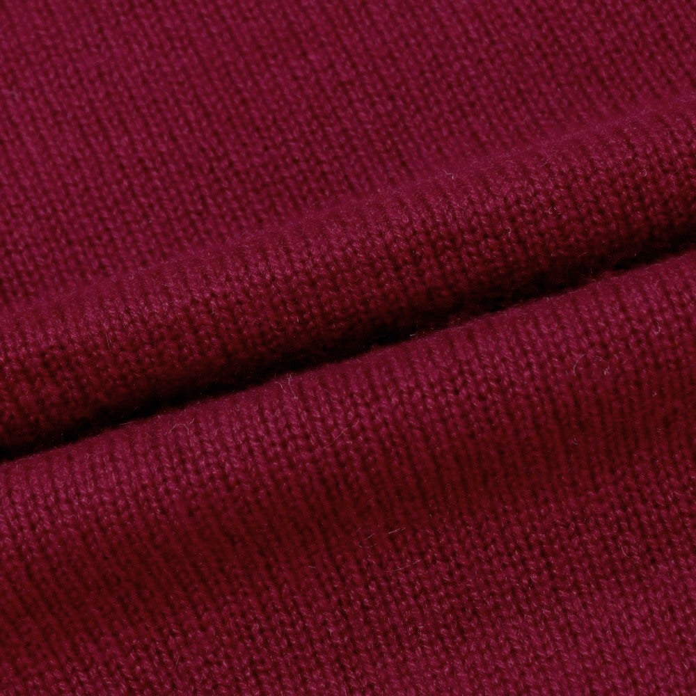 【中古】ウィリアムロッキー WILLIAM LOCKIE UNITED ARROWS別注 カシミヤ クルーネック プルオーバーニット ワインレッド【 38 】【 状態ランクB 】【 メンズ 】