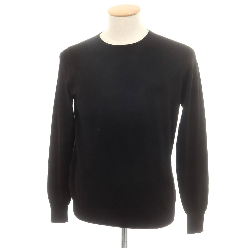 【中古】ソブリン SOVEREIGN ハイゲージ ウール クルーネック プルオーバーニット ブラック【 M 】【 状態ランクB 】【 メンズ 】
